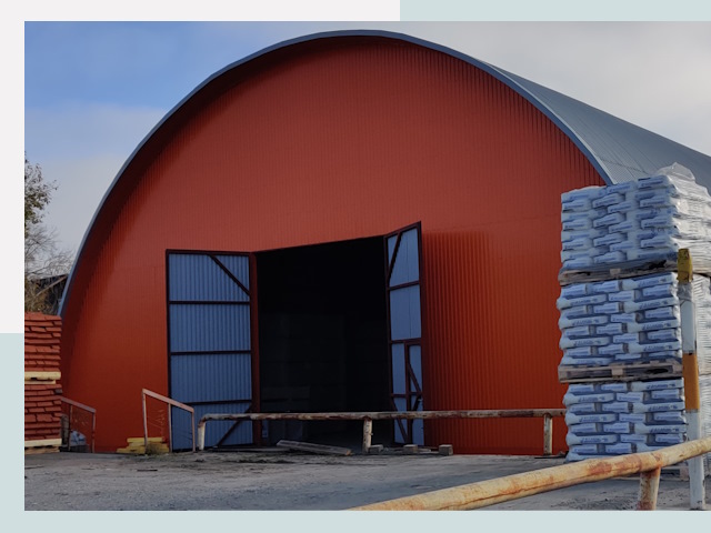 Полукруглые ангары по цене от 617 руб. в Ульяновск