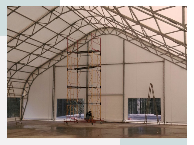 Шатровые ангары в Ульяновске