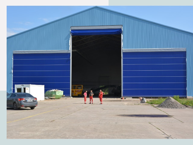 Ангарные ворота в Ульяновск от СтальСтрой-Улн по цене 617 руб.