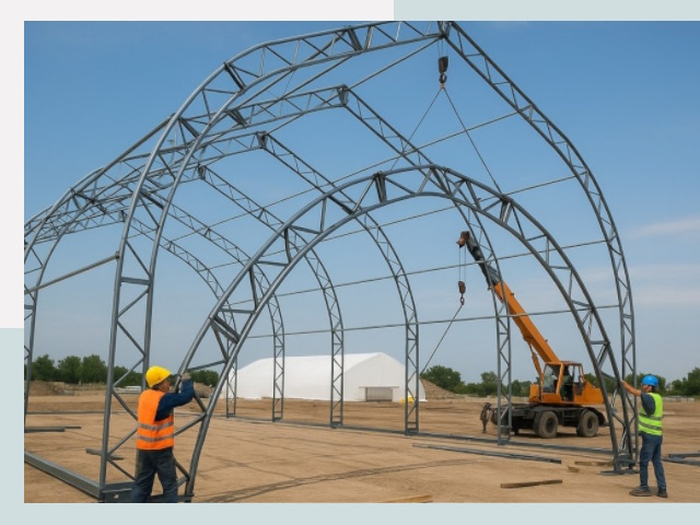 Монтаж ангаров в Ульяновске от 617 руб. - Надежно и быстро